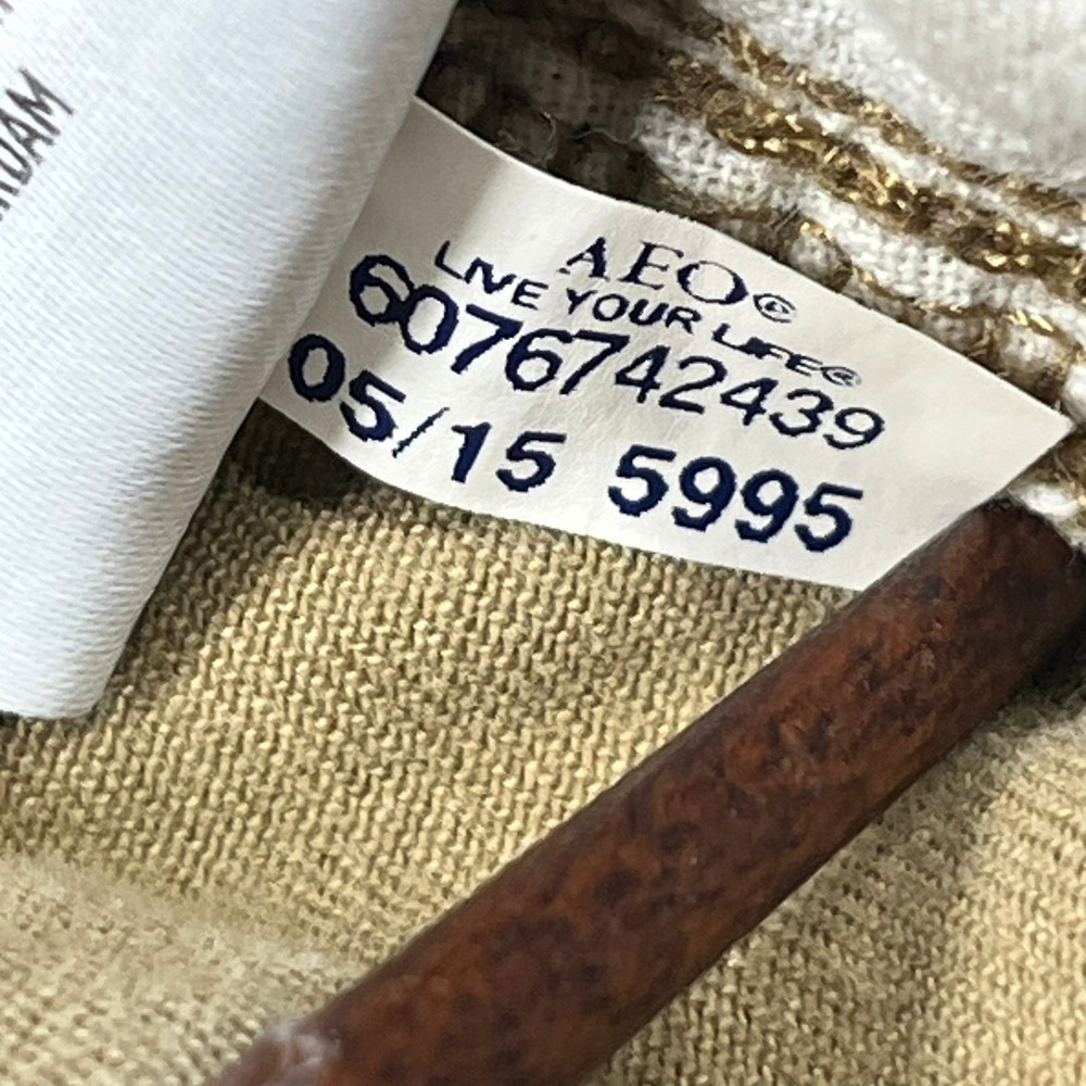 American Eagle Classic Fit Cargo Shorts Mens 32 Khaki Tan Cotton Utility 10" - Picture 7 of 14
